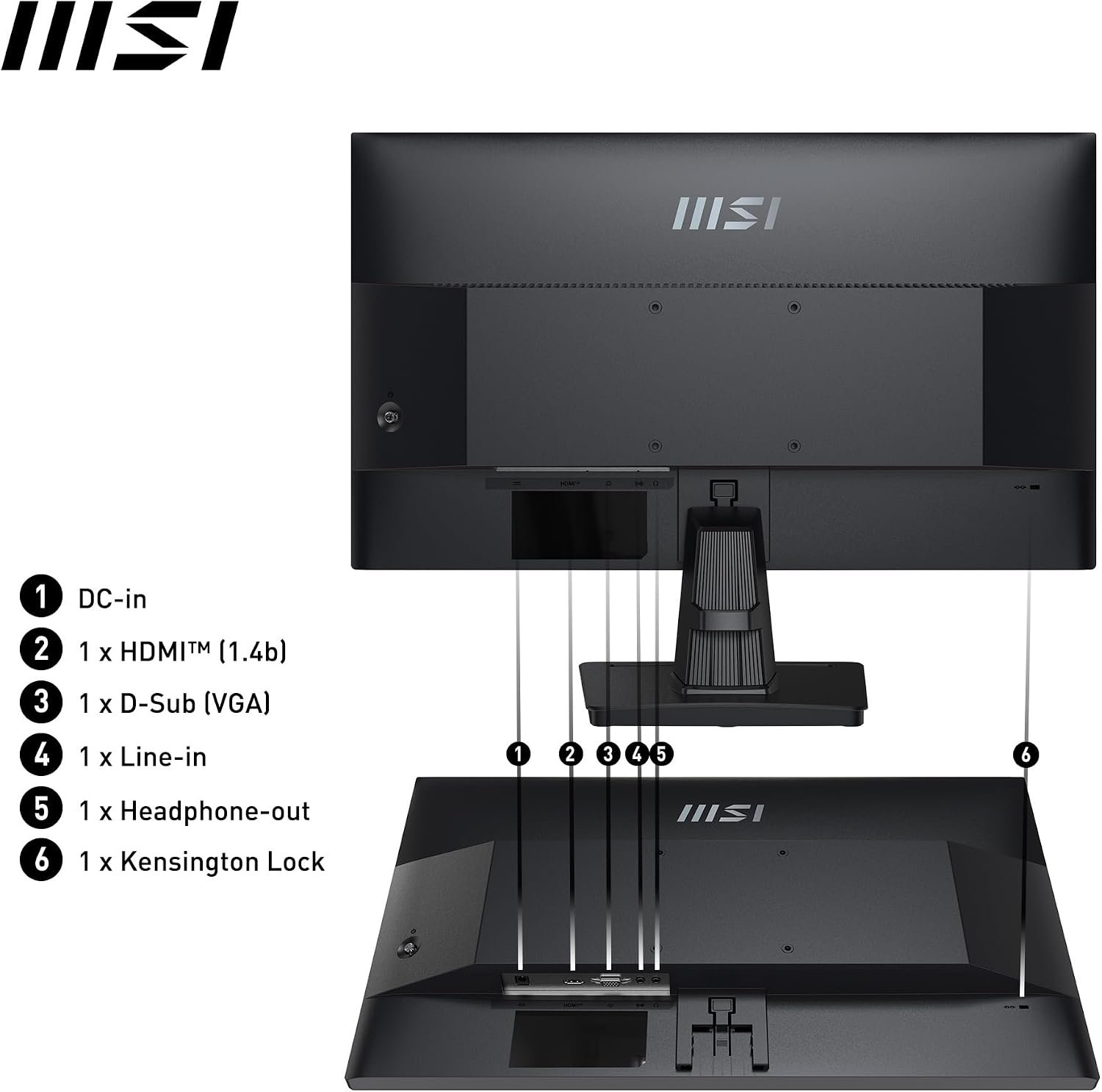 Monitor 24.5" MSI PRO MP251 thumbnail 3