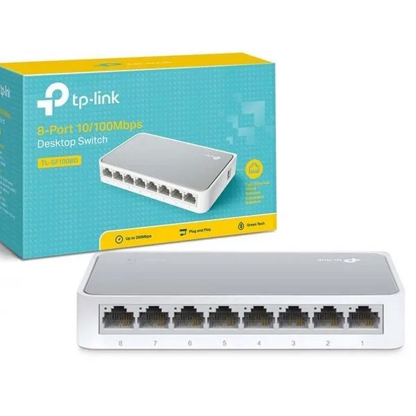 TP-Link 8-Port 10/100 Mbps Desktop Switch SF1008D